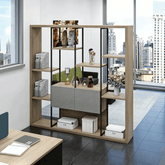 Array-C 2M Wooden Open Display Rack Selves Bookcase - Gavisco Office Furniture